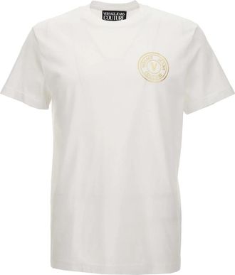 Versace Jeans Couture T-shirts en Polos - Heren - T-shirts - Wit - XL - Tops