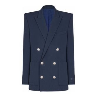 Balmain Hombre, Chaquetas, Azul, Talla: S