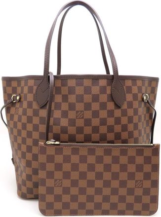 Louis Vuitton Ebene Damier Canvas Pouch Tote Bag (Pre-Owned)