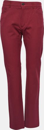 Joseph Burgundy Stretch Denim Jeans M Waist