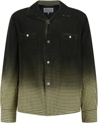 Maison Margiela Shirts, male, Multicolor, Size: L Gradient Check Shirt