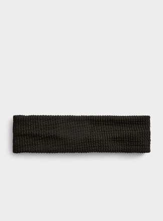 Simons Womens Wavy texture wide headband