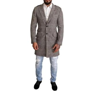 Dolce & Gabbana Hombre, Abrigos, Gris, Talla: M