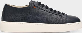 Santoni Men & apos;s Leather Low-Top Sneakers