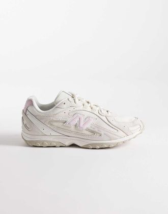 New Balance 204L - Sneakers bianche e rosa chiaro-Bianco
