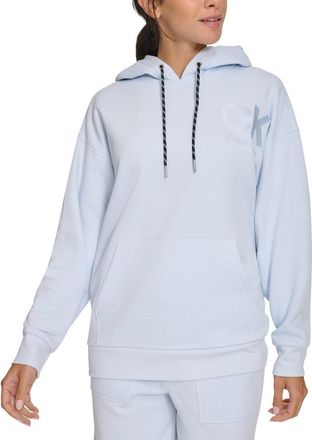 Calvin Klein Eco Hoodie Women Spray Fleece Kangaroo Pocket Pullover FTS345