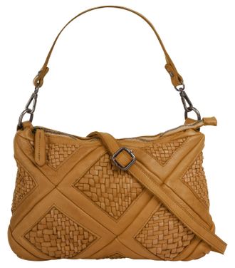 Samantha Look Umh&auml;ngetasche SAMANTHA LOOK, Damen, Gr. B/H/T: 24cm x 22cm x 5cm onesize, gelb, Leder, Taschen Umh&auml;ngetasche, echt Leder, Made in Italy