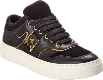 Ferragamo Beck Suede & Leather Sneaker