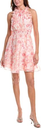 Hale Bob Nala Silk & Linen-Blend Dress