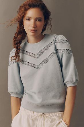 Rails Adria Cotton Puff-Sleeve Sweater