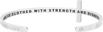 Mantra The Cross Bracelet in Proverbs 3:16 - Silver at Nordstrom