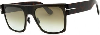 Tom Ford FT1073 51G Shiny Dark Green/Blonde Havana/Brown Mirror