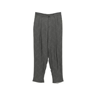 Giorgio Armani Wide Trousers, male, Gray, Size: L Casual Trousers