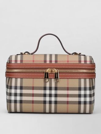 Burberry check vanity bag