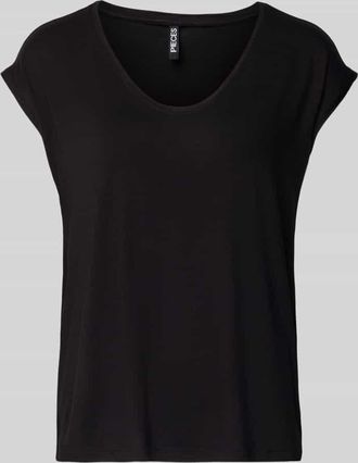 Pieces T-Shirt mit Stretch-Anteil Modell Billo in Black, Größe XL