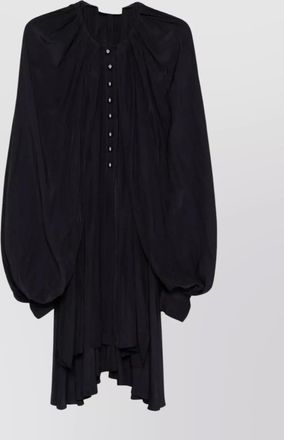 Lanvin tunic with puffy sleeves and pleats