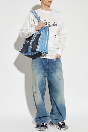 Acne Studios Wide-leg Jeans, Mens, Blue