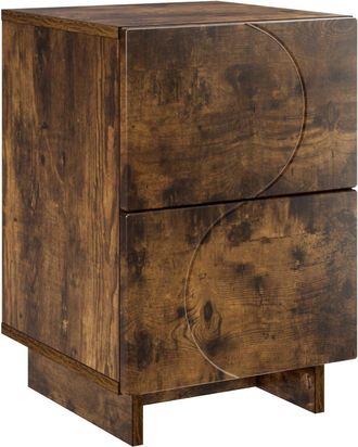 vidaXL Mesa De Noche Roble Ahumado 33,5 X 34,5 X 50 Cm Vidaxl