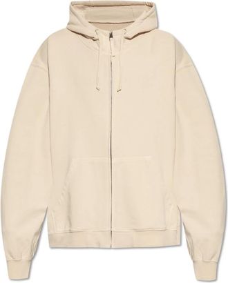 Maison Margiela Hoodie - Heren - Vesten met rits - Beige - M - Katoen - Hoodies & sweatvesten