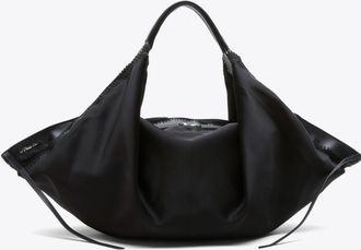3.1 Phillip Lim Luna Structured Satin Medium Bag in Black at Nordstrom