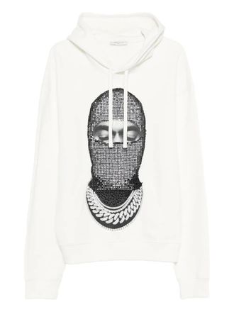 Ih Nom Uh Nit crystal-embellished hoodie - White