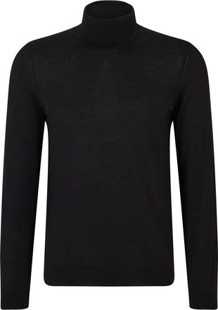 HUGO BOSS Mens Turtle Neck Long Sleeve Sweater in Black - Size X-Large