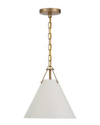 Crystorama Xavier 1 Light Vibrant Gold Pendant