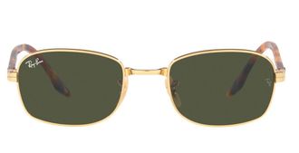 Ray-Ban Green Rectangular Unisex Sunglasses RB3690 001/31 54