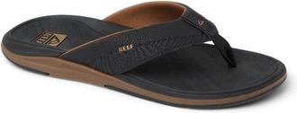 Reef Offshore Flip Flop in Black/Gum at Nordstrom, Size 11