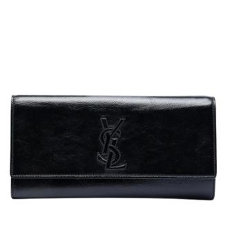 Saint Laurent Pre-owned Wallets, female, Black, Size: ONE SIZE Pre-owned Belle de Jour Clutch Bag