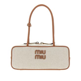 Miu Miu Canvas and leather Beau bag Woman One Size