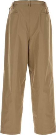 Prada Mens Tech Fabric Trousers Beige