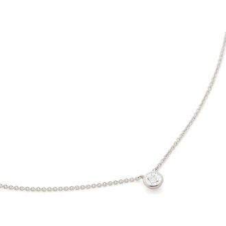 Monica Vinader Essential Diamond Necklace in Silver at Nordstrom