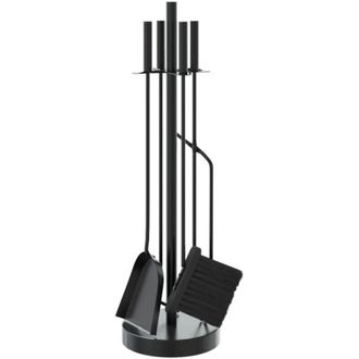 vidaXL Juego De Herramientas Para Chimenea De 5 Piezas, 18 X 66 Cm, Acero Vidaxl