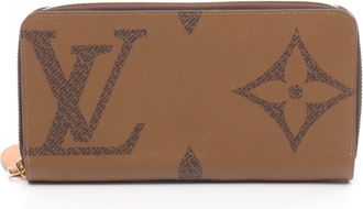Louis Vuitton Brown Leather Pvc Long Wallet (Bi-Fold) (Pre-Owned)