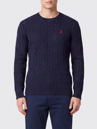 Polo Ralph Lauren Maglia girocollo in lana e cashmere con logo Pony ricamato