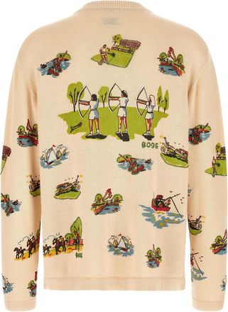 Bode Mens Multicolor Merino Wool Cardigan Clothing