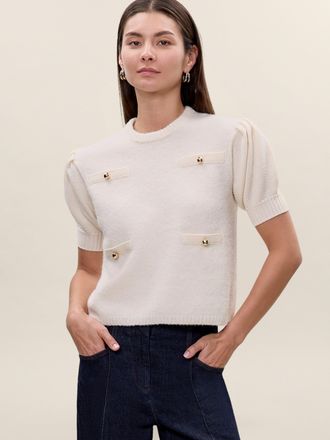 Rebecca Taylor Boucle Texture Sweater