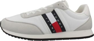 Tommy Jeans TJM Classic Runner - Heren - Schoenen - Wit - Maat: 44 EU Leer