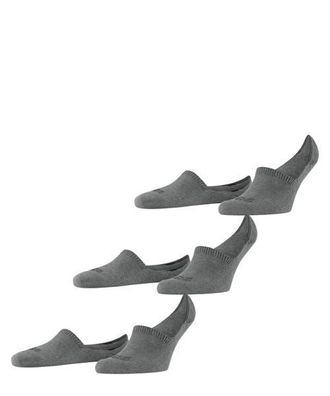 Falke Step Cotton 3-Pack High Cut No Show Socks in Light Grey Melange at Nordstrom, Size Medium