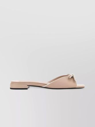 Miu Miu bow detail nappa leather slippers