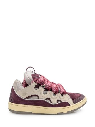 Lanvin Lanvin Beige And Bordeaux Sneaker With Maxi Laces