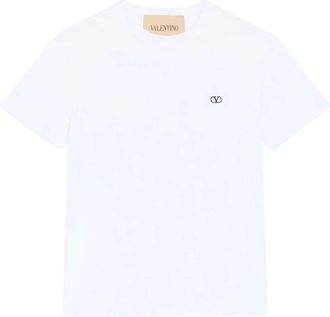 Valentino VLogo T-shirt - Heren - T-shirts - Wit - S - Katoen - Tops