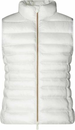 Save The Duck Lynn Puffer Vest - Dames - Bodywarmers - Wit - M - Polyester - Jassen