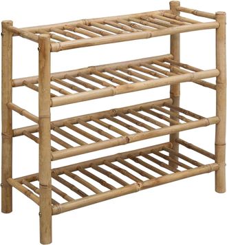 vidaXL Zapatero 68 X 28 X 63 Cm Bamb&uacute; Natural Vidaxl