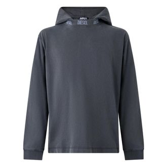 Diesel T-Wahood E1 Maglietta - Sweatshirts & Hoodies - Hombre - Gris - S
