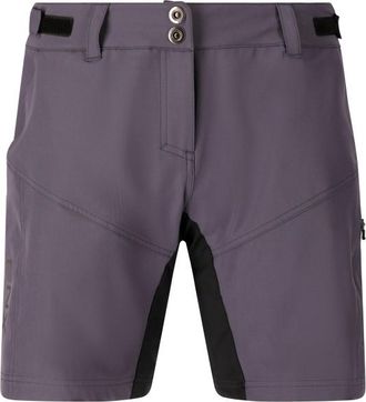 ENDURANCE Balhia 2-in-1 Cycling/MTB Shorts Velohose f&uuml;r Damen | lila/grau
