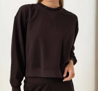 Sundays Harlowe Pullover In Espresso