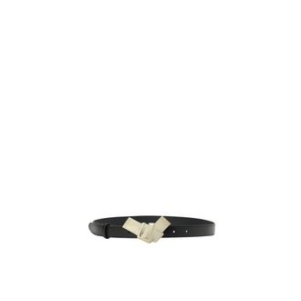 Iceberg Riem van leer met logobrend - Dames - Accessoires - Zwart - Maat: 90 CM Leer