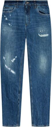 Dolce & Gabbana Jeans type los - Heren - Regular Fit Jeans - Blauw - XL - Katoen - Jeans